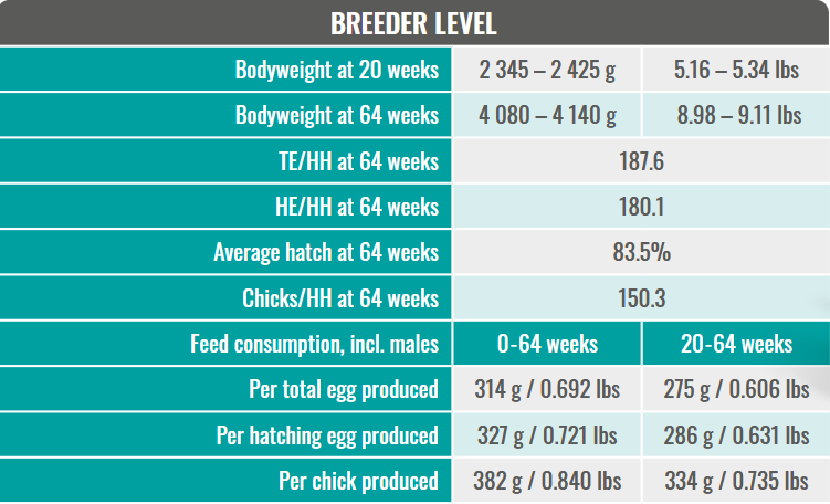 Hubbard Efficiency Plus Breeder Performances 2025