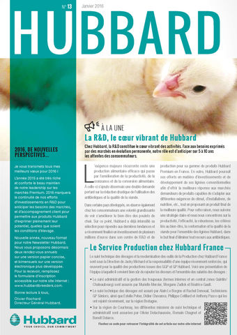 Newsletter Hubbard Edition 13_Janvier 2016