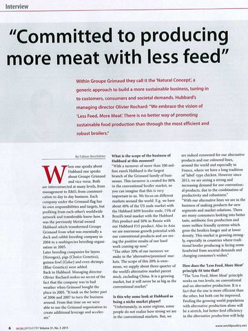 Photo Committed to producing More Meat with Less Feed